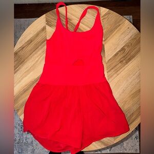 Red Women's Romper